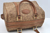Authentic CELINE C Horse Carriage Hand Boston Bag PVC Leather Beige K4603