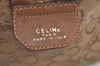 Authentic CELINE C Horse Carriage Hand Boston Bag PVC Leather Beige K4603