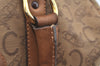 Authentic CELINE C Horse Carriage Hand Boston Bag PVC Leather Beige K4603