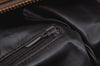 Authentic CELINE C Horse Carriage Hand Boston Bag PVC Leather Beige K4603