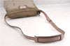 Authentic GUCCI Shoulder Cross Body Bag GG Nylon Leather 314529 Light Gray K4608