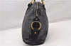 Authentic YVES SAINT LAURENT Muse Shoulder Hand Bag Leather Black K4609