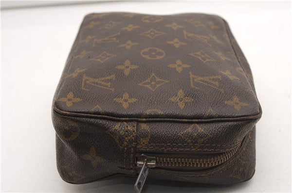 Auth Louis Vuitton Monogram Trousse Toilette 23 Clutch Hand Bag Old Model K4614