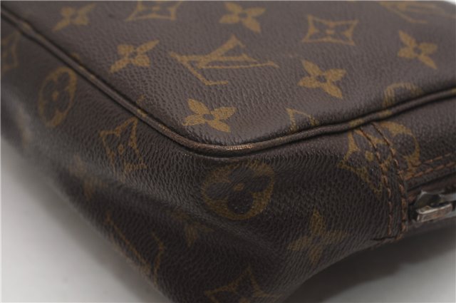 Auth Louis Vuitton Monogram Trousse Toilette 23 Clutch Hand Bag Old Model K4614