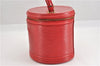 Authentic Louis Vuitton Epi Cannes Red Cosmetic Hand Bag M48037 LV Junk K4616