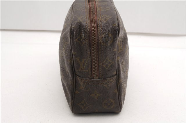 Auth Louis Vuitton Monogram Trousse Toilette 28 Clutch Hand Bag Old Model K4619