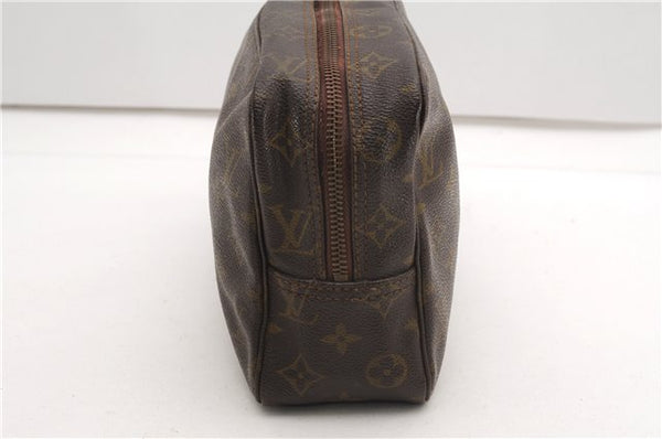 Auth Louis Vuitton Monogram Trousse Toilette 28 Clutch Hand Bag Old Model K4619