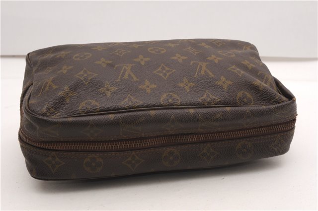 Auth Louis Vuitton Monogram Trousse Toilette 28 Clutch Hand Bag Old Model K4619