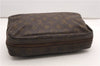 Auth Louis Vuitton Monogram Trousse Toilette 28 Clutch Hand Bag Old Model K4619
