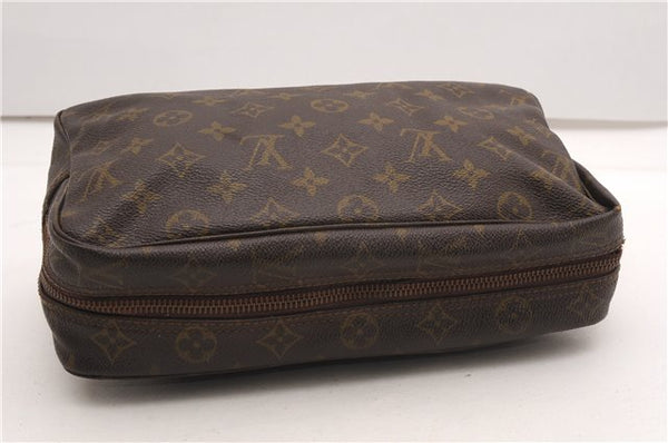 Auth Louis Vuitton Monogram Trousse Toilette 28 Clutch Hand Bag Old Model K4619