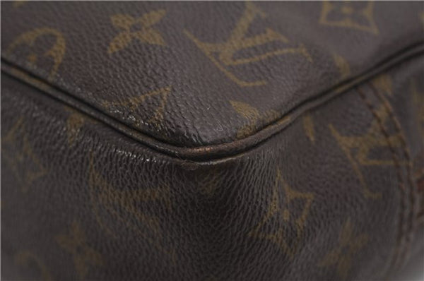 Auth Louis Vuitton Monogram Trousse Toilette 28 Clutch Hand Bag Old Model K4619