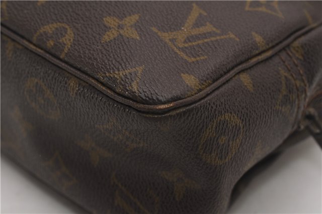 Auth Louis Vuitton Monogram Trousse Toilette 28 Clutch Hand Bag Old Model K4619