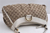 Authentic GUCCI Abbey Shoulder Tote Bag GG Canvas Leather 189833 Brown K4623