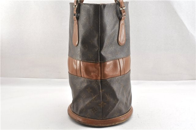 Authentic Louis Vuitton Monogram Bucket GM Shoulder Bag T42236 USA Model K4626