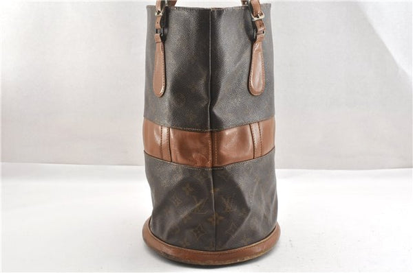 Authentic Louis Vuitton Monogram Bucket GM Shoulder Bag T42236 USA Model K4626