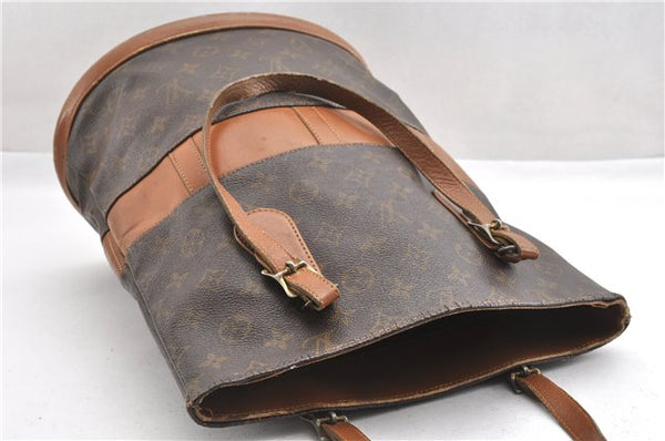 Authentic Louis Vuitton Monogram Bucket GM Shoulder Bag T42236 USA Model K4626