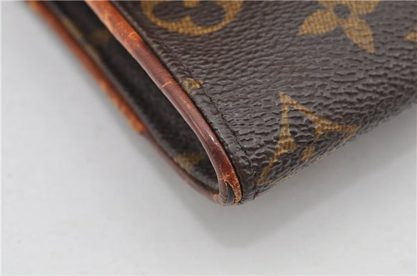 Authentic Louis Vuitton Monogram Pochette Twin PM Shoulder Bag M51854 LV K4627