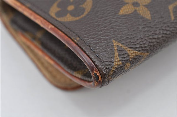 Authentic Louis Vuitton Monogram Pochette Twin PM Shoulder Bag M51854 LV K4627