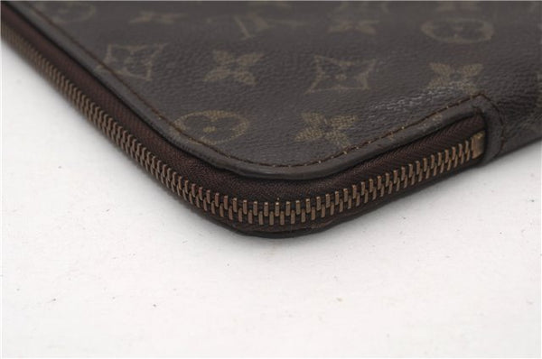 Authentic Louis Vuitton Monogram Poche Documents Document Case M53400 LV K4629