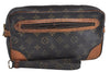 Auth Louis Vuitton Monogram Marly Dragonne GM M51825 Clutch Hand Bag Junk K4632