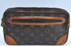 Auth Louis Vuitton Monogram Marly Dragonne GM M51825 Clutch Hand Bag Junk K4632