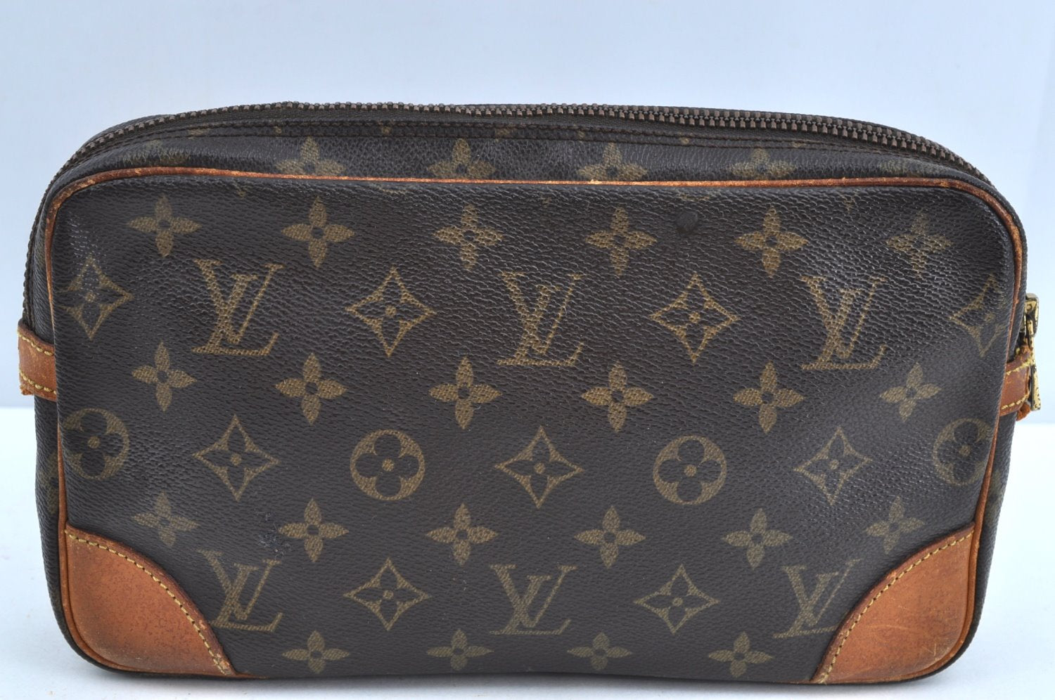 Auth Louis Vuitton Monogram Marly Dragonne GM M51825 Clutch Hand Bag Junk K4632