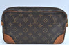 Auth Louis Vuitton Monogram Marly Dragonne GM M51825 Clutch Hand Bag Junk K4632