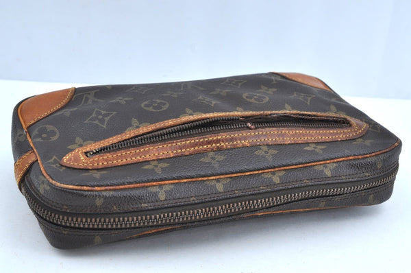 Auth Louis Vuitton Monogram Marly Dragonne GM M51825 Clutch Hand Bag Junk K4632