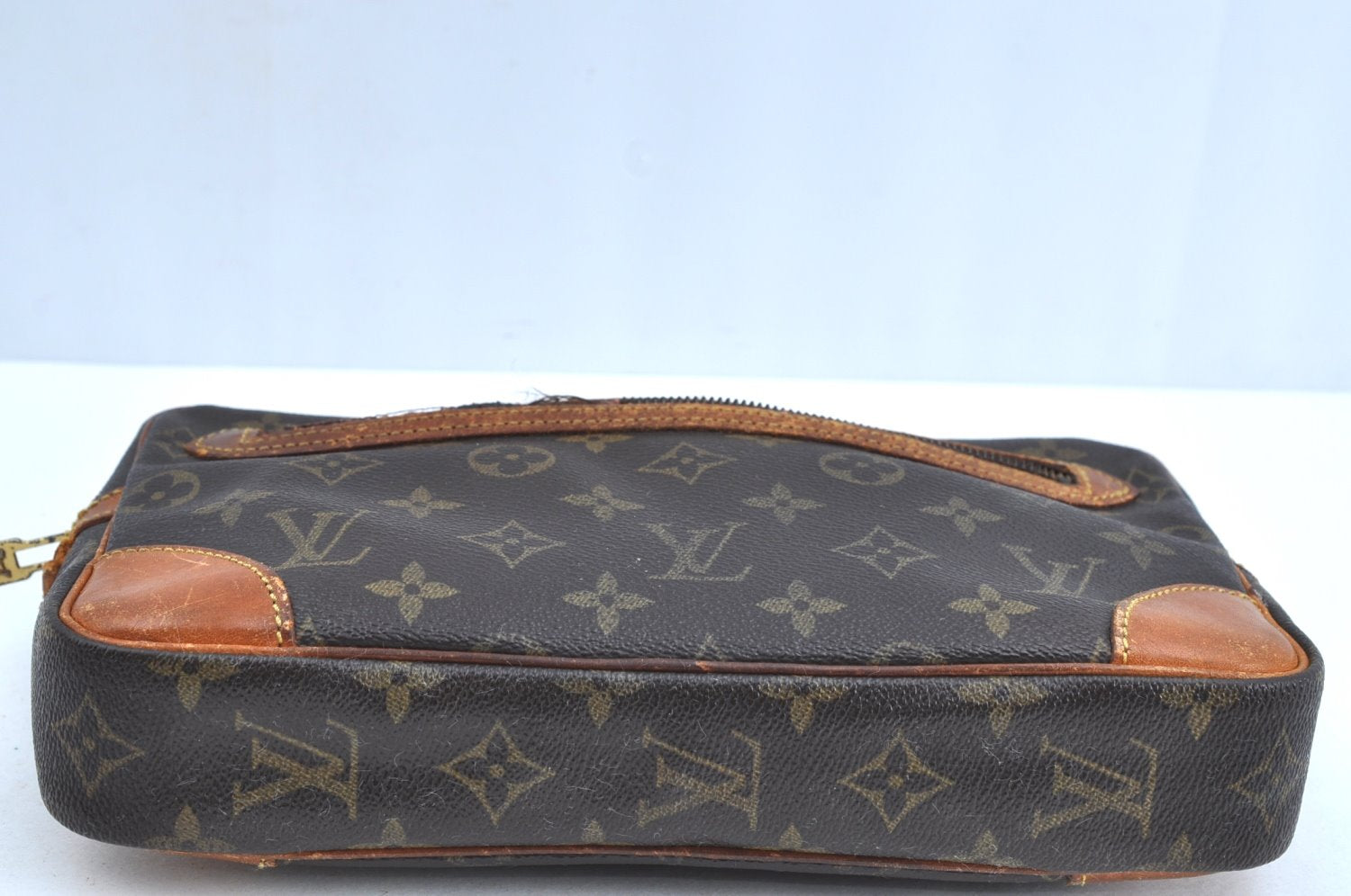 Auth Louis Vuitton Monogram Marly Dragonne GM M51825 Clutch Hand Bag Junk K4632