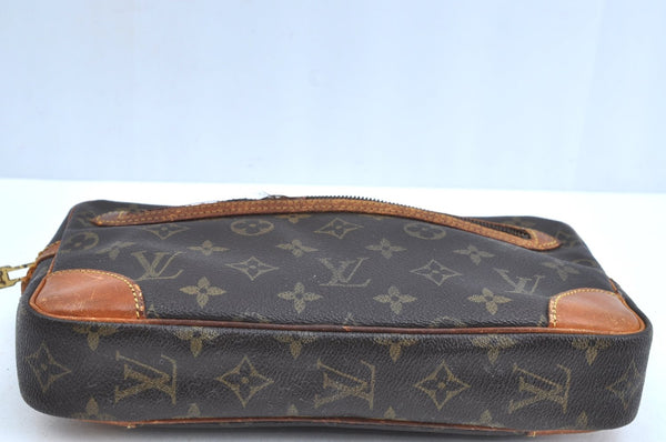 Auth Louis Vuitton Monogram Marly Dragonne GM M51825 Clutch Hand Bag Junk K4632