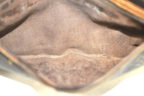 Auth Louis Vuitton Monogram Marly Dragonne GM M51825 Clutch Hand Bag Junk K4632