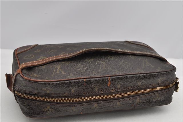 Authentic Louis Vuitton Monogram Compiegne 28 Clutch Hand Bag M51845 LV K4644