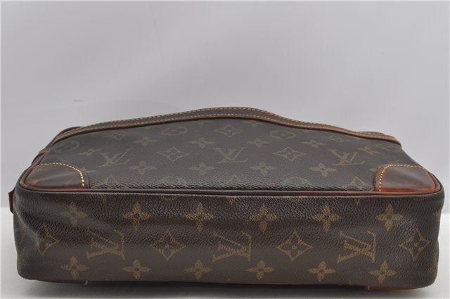 Authentic Louis Vuitton Monogram Compiegne 28 Clutch Hand Bag M51845 LV K4644