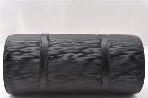 Authentic Louis Vuitton Epi Soufflot Hand Bag Black M52222 LV K4647