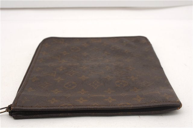 Authentic Louis Vuitton Monogram Poche Documents Document Case Old Model K4650