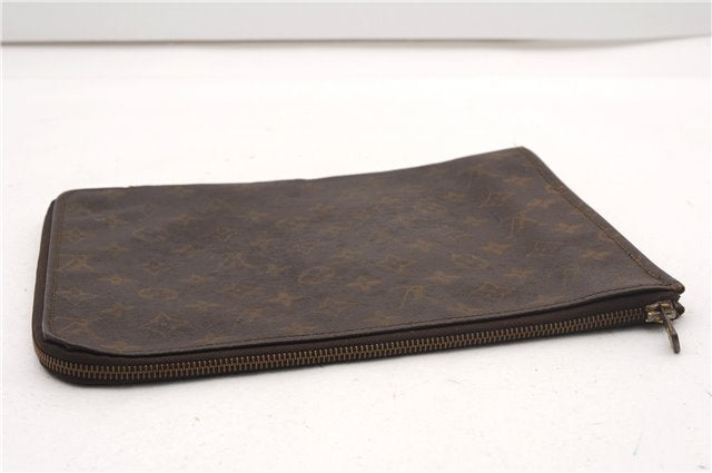 Authentic Louis Vuitton Monogram Poche Documents Document Case Old Model K4650