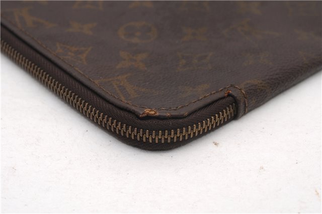 Authentic Louis Vuitton Monogram Poche Documents Document Case Old Model K4650