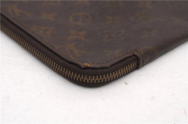Authentic Louis Vuitton Monogram Poche Documents Document Case Old Model K4650