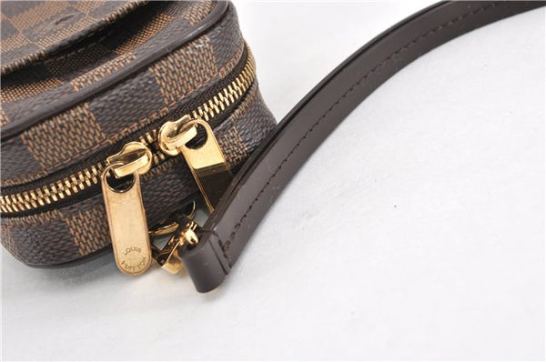 Authentic Louis Vuitton Damier Etui Okapi PM Camera Case Pouch N61738 LV K4656