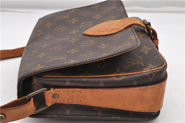 Authentic Louis Vuitton Monogram Cartouchiere MM M51253 Shoulder Cross Bag K4662