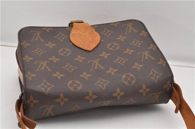 Authentic Louis Vuitton Monogram Cartouchiere MM M51253 Shoulder Cross Bag K4662