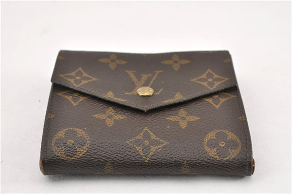 Authentic Louis Vuitton Monogram Porte Monnaie Billets Wallet M61660 LV K4664