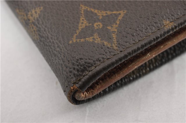 Authentic Louis Vuitton Monogram Porte Monnaie Billets Wallet M61660 LV K4664