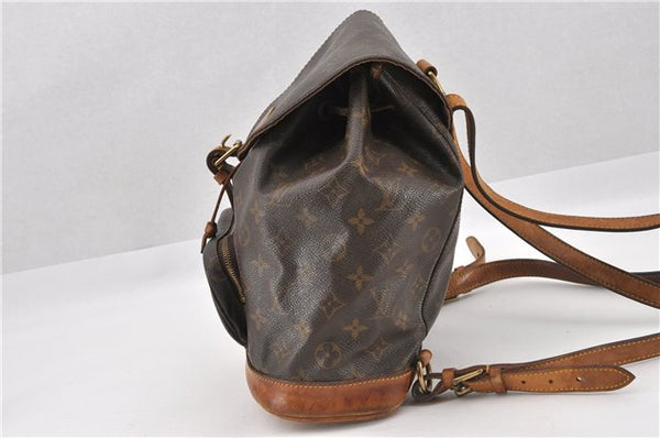Authentic Louis Vuitton Monogram Montsouris MM Backpack M51136 LV K4665