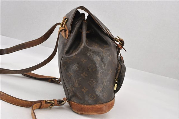 Authentic Louis Vuitton Monogram Montsouris MM Backpack M51136 LV K4665