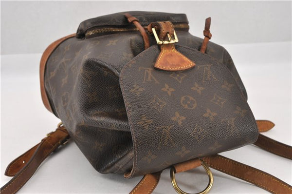 Authentic Louis Vuitton Monogram Montsouris MM Backpack M51136 LV K4665