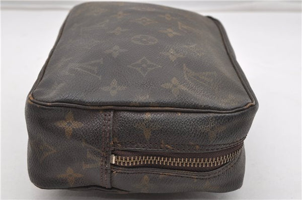 Auth Louis Vuitton Monogram Trousse Toilette 23 Clutch Hand Bag M47524 LV K4678