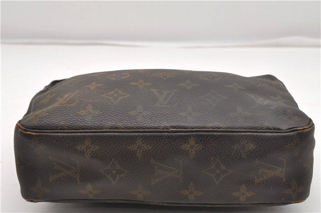 Auth Louis Vuitton Monogram Trousse Toilette 23 Clutch Hand Bag M47524 LV K4678