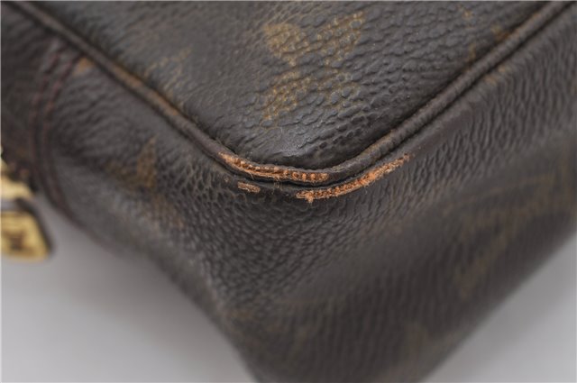 Auth Louis Vuitton Monogram Trousse Toilette 23 Clutch Hand Bag M47524 LV K4678
