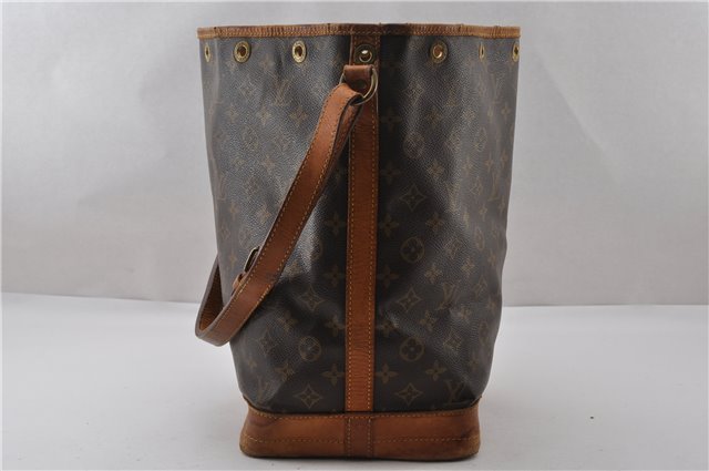 Authentic Louis Vuitton Monogram Noe Shoulder Drawstring Bag M42224 LV K4680